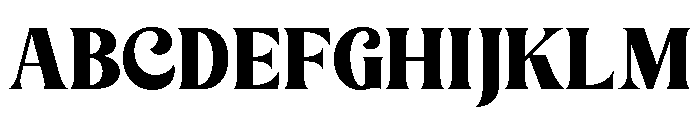 Caribel Regular Font UPPERCASE