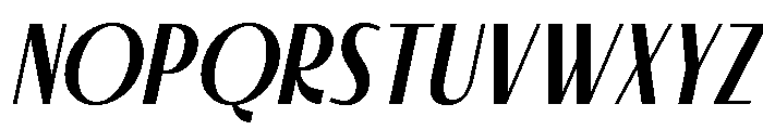 Cariles Italic Sans Font UPPERCASE