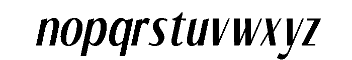 Cariles Italic Sans Font LOWERCASE