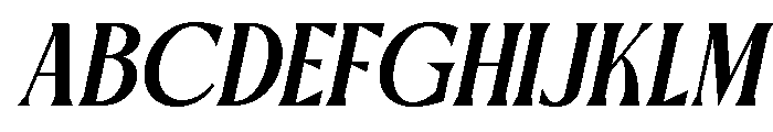 Cariles Italic Serif Font UPPERCASE