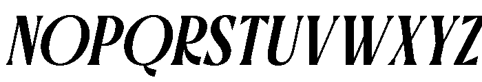 Cariles Italic Serif Font UPPERCASE