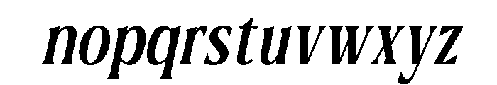 Cariles Italic Serif Font LOWERCASE