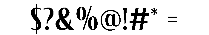 Cariles Sans Font OTHER CHARS