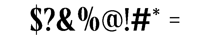 Cariles Serif Font OTHER CHARS