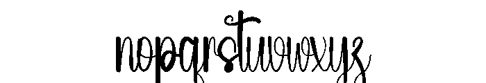 Carligton Font LOWERCASE