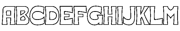 CarmesiCorte-Outline Font UPPERCASE
