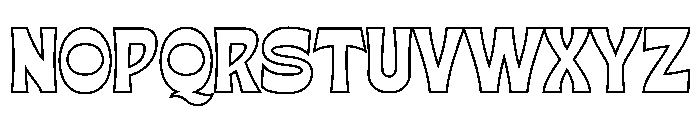 CarmesiCorte-Outline Font UPPERCASE