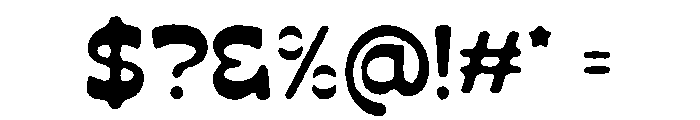 CarmesiCorte-Rough Font OTHER CHARS