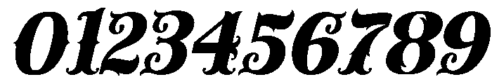 Carnival Lights Italic Font OTHER CHARS