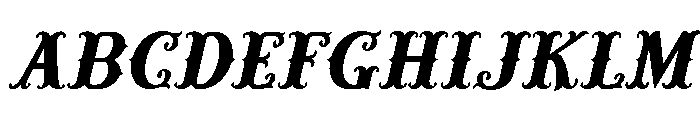 Carnival Lights Italic Font UPPERCASE