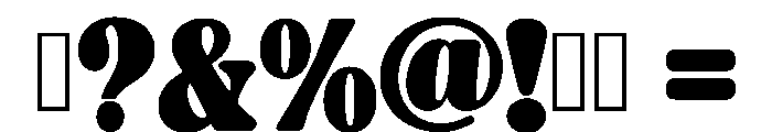 Carnival Wild Regular Font OTHER CHARS