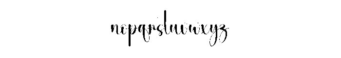 Caroline1 Font LOWERCASE