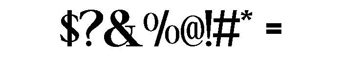 Carsen Font OTHER CHARS