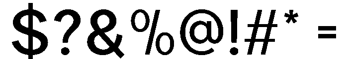 Carteny Medium Font OTHER CHARS