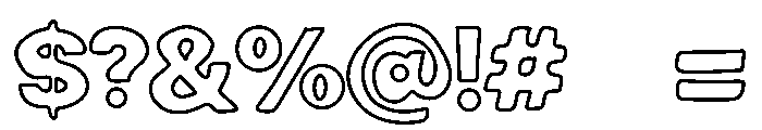 Carton Colour Font OTHER CHARS