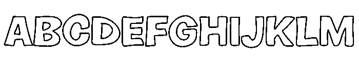 Carton Colour Font UPPERCASE