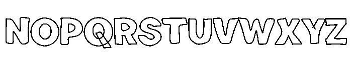 Carton Colour Font UPPERCASE