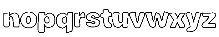 Carton Colour Font LOWERCASE