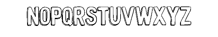 Cartoon 3d Doodle By Sq Regular Font UPPERCASE
