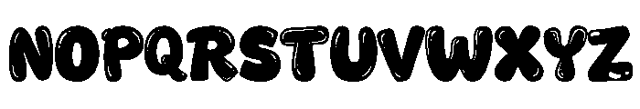 Cartoon Bubble Mint Font UPPERCASE