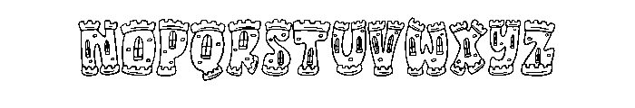 Cartoon Castle By Squee Regular Font LOWERCASE