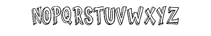 Cartoon Chunky By Squee Regular Font LOWERCASE