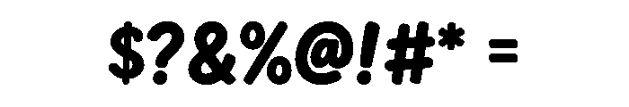 Cartoon Craze Font OTHER CHARS