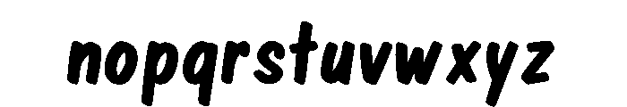 Cartoon Craze Font LOWERCASE