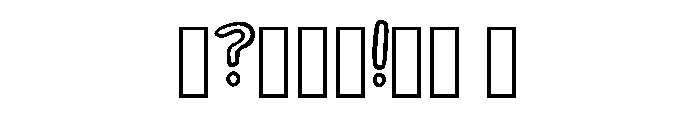 Cartoon Display By Sque Regular Font OTHER CHARS