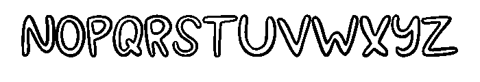 Cartoon Display By Sque Regular Font LOWERCASE