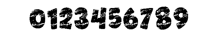 Cartoon Distress Regular Font OTHER CHARS