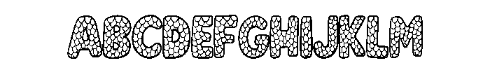 Cartoon Fish Scales By  Regular Font UPPERCASE