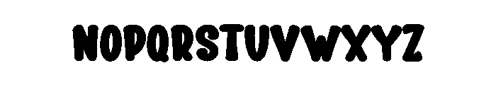 Cartoon Motion Font LOWERCASE