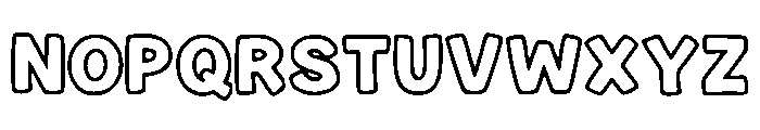 Cartoon_Outline Font UPPERCASE