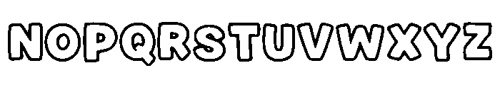 Cartoon_Outline Font LOWERCASE