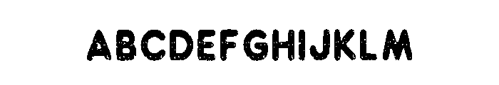 Cartoon Rough Regular Font UPPERCASE