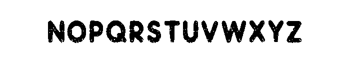 Cartoon Rough Regular Font UPPERCASE