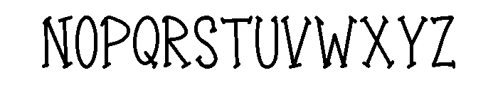 Cartoon Smiling Regular Font LOWERCASE