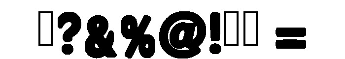 Cartoon Sunday Regular Font OTHER CHARS