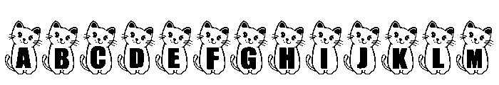 Cartoon cat FONT