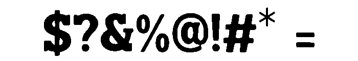 Cartton Bold Font OTHER CHARS