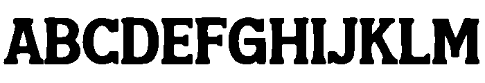 Cartton Bold Font UPPERCASE