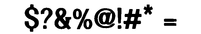 Cartton Simle Font OTHER CHARS