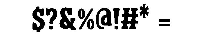 Cartton Font OTHER CHARS