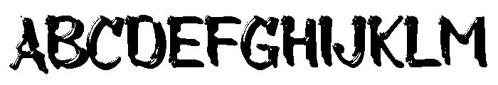 Carut Font UPPERCASE