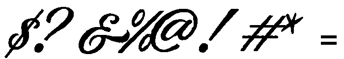 Carvent Script Font OTHER CHARS