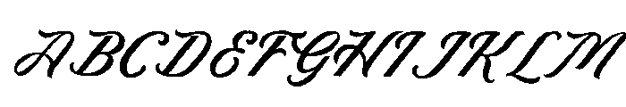 Carvent Script Font UPPERCASE