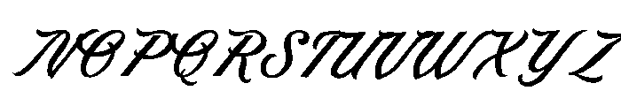 Carvent Script Font UPPERCASE