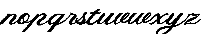 Carvent Script Font LOWERCASE