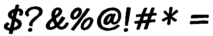 Casa Lienta Regular Font OTHER CHARS